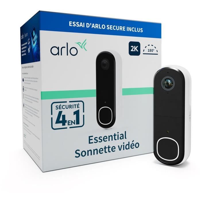 ARLO Video Doorbell - AVD4001-100EUS - Direct Wi-Fi Connection - Built-in Siren Sound