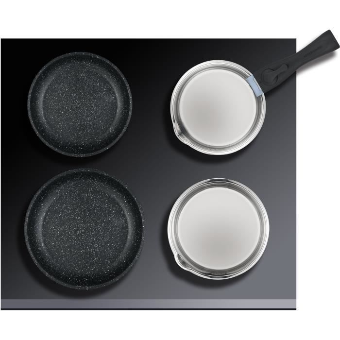 Arthur Martin AM1275 15-piece cookware set - Stainless steel - Removable handle - Suitable for all hobs including induction