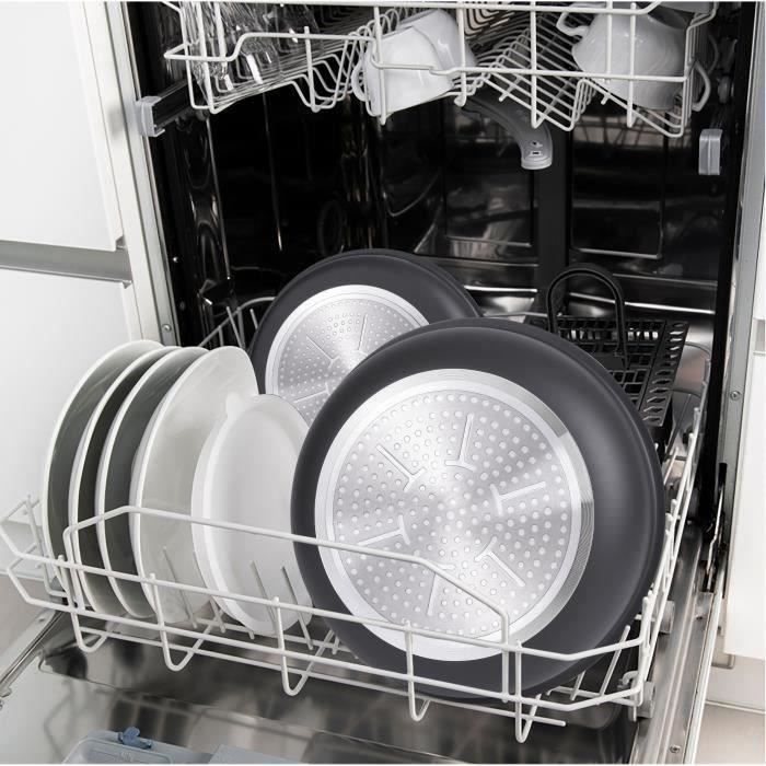 Arthur Martin AM3950 16-Piece Cookware Set - Aluminum - Removable Handle - Suitable for All Hobs Including Induction
