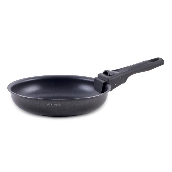 ART & CUISINE AC1824 18-piece cookware set - Aluminum - Non-stick - Removable handle - Suitable for all hobs including induction