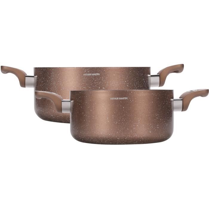 Arthur Martin AM9820 Saucepan Set - 20-24 cm - Aluminum - Compatible with All Stovetops