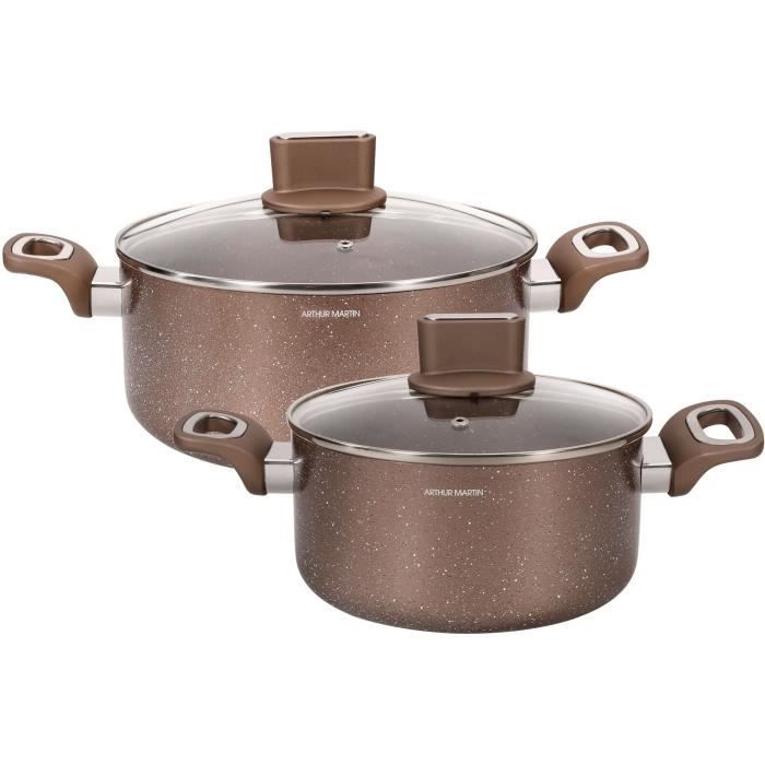 Arthur Martin AM9820 Saucepan Set - 20-24 cm - Aluminum - Compatible with All Stovetops