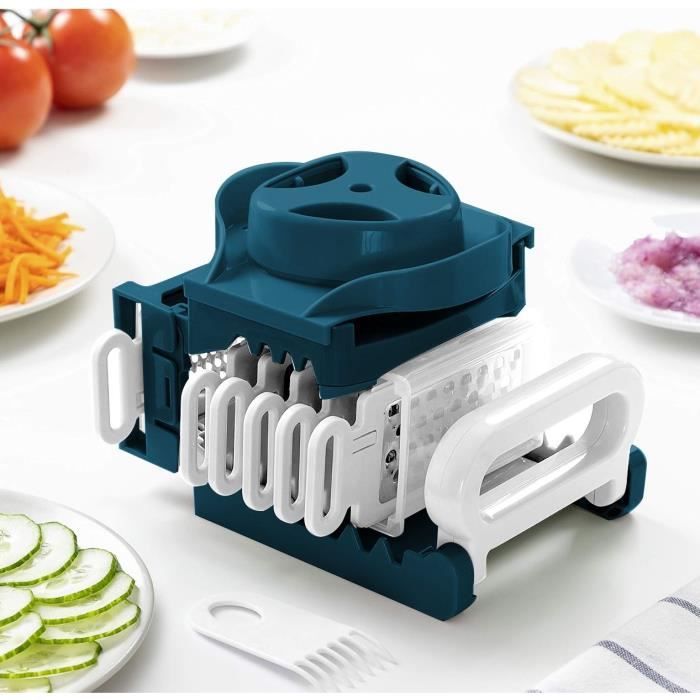 ARTHUR MARTIN Folding Mandoline - 6 in 1 - 3 Grater Blades and 3 Vegetable Slicing Blades - Stainless Steel AMM530