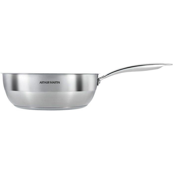 Sauteuse grand chef - ARTHUR MARTIN - AM4490 - Ø20 cm - Inox 18/10 - Tous feux dont induction