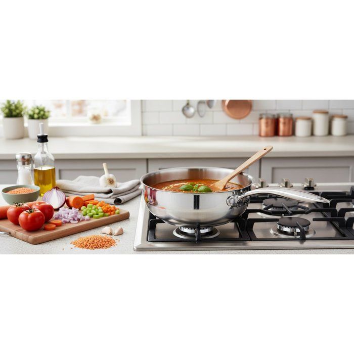 Sauteuse grand chef - ARTHUR MARTIN - AM4490 - Ø20 cm - Inox 18/10 - Tous feux dont induction