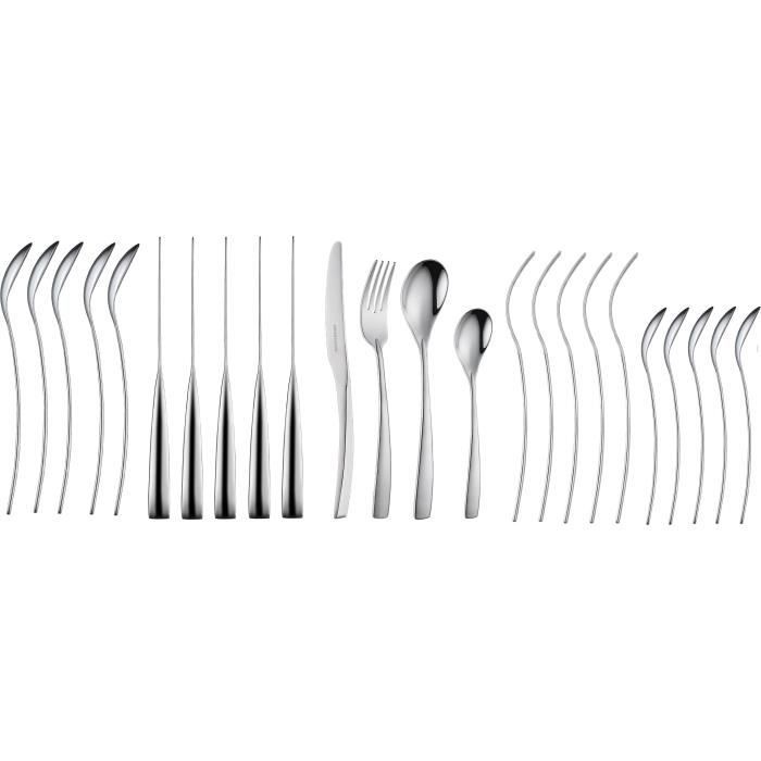 ARTHUR MARTIN Cutlery Set - 24 Pieces - Stainless Steel - Satin Finish
