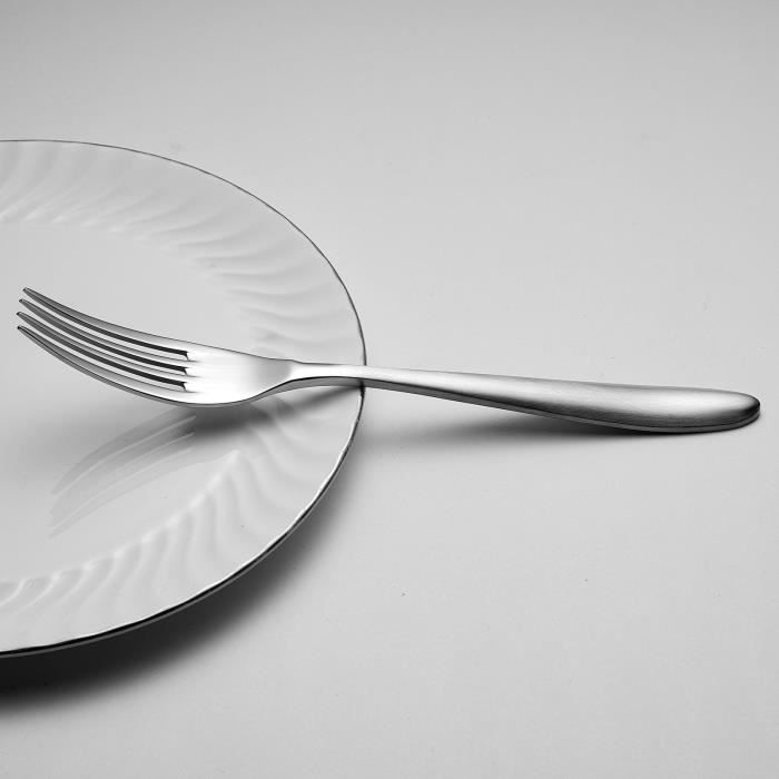ARTHUR MARTIN Cutlery Set - 24 Pieces - Stainless Steel - Polished Mirror Finish