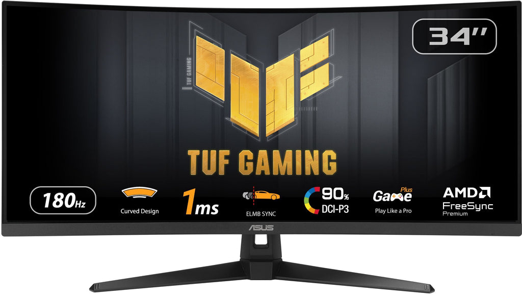 Ecran PC Gamer incurvé - ASUS TUF Gaming - 34 - WQHD - 180Hz - Dalle VA - 1ms - VG34VQ3B