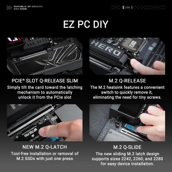ASUS Motherboard - ROG MAXIMUS Z890 HERO - DDR5 - PCIe 4.0