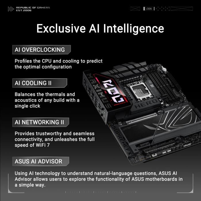 ASUS Motherboard - ROG MAXIMUS Z890 HERO - DDR5 - PCIe 4.0