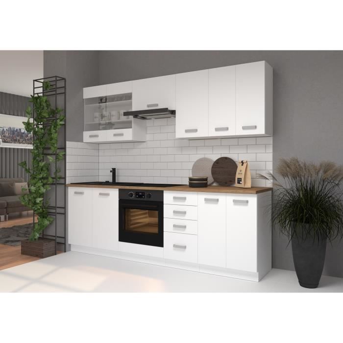 ATLAS Wall Cabinet - 2 Doors - White Finish - W 60 x D 31 x H 72 cm 2-Door W60 D31 H72