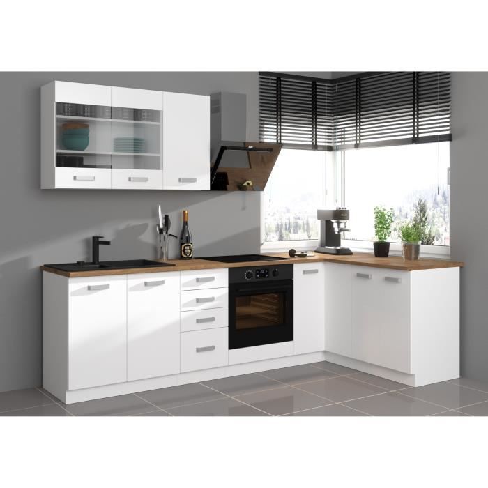 ATLAS Wall Cabinet - 2 Doors - White Finish - W 60 x D 31 x H 72 cm 2-Door W60 D31 H72