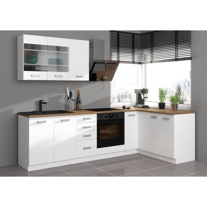 ATLAS - 2-Door Under-Sink Cabinet - W80 x H82 x D52 cm - White Finish