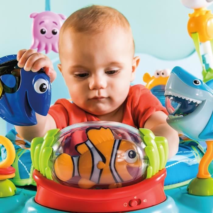 DISNEY BABY - NEMO - Multi-Toy Baby Activity Center, 360° Rotating, 13 Interactive Games