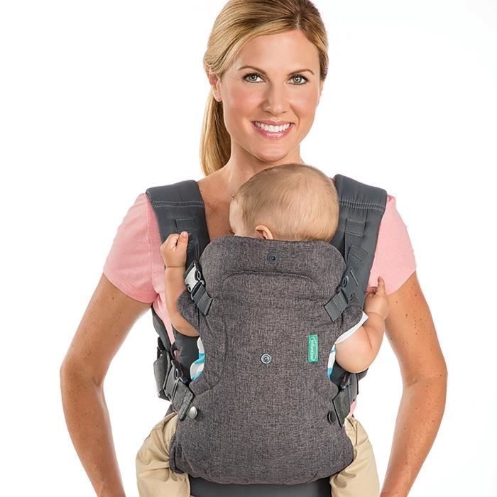 INFANTINO Flip Ergonomic 4-in-1 Baby Carrier - Grey - 3.6 to 14.5 kg