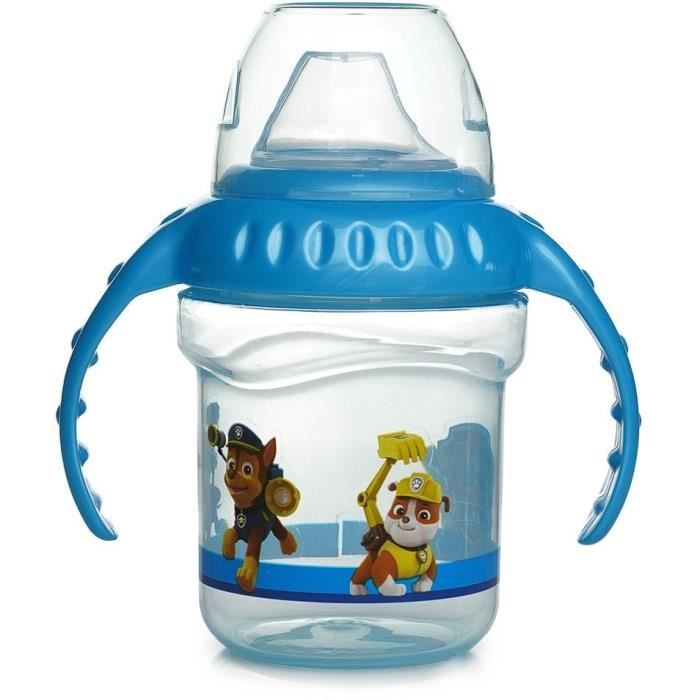 Cup with handle - THERMOBABY - 250 ml - Silicone spout - Leak-proof - Paw Patrol