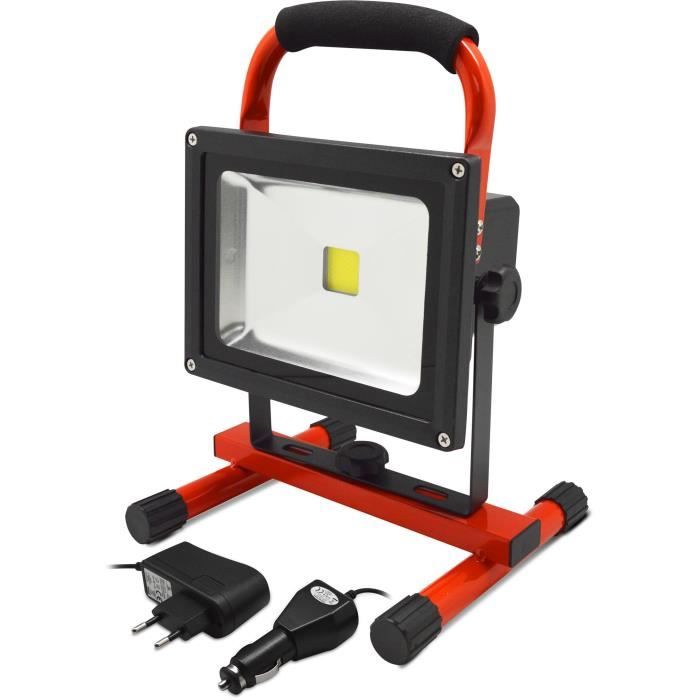 Projecteur Led rechargeable - I-Watts - I-SPR20W-1400 - 20 W - 1400 lumens - Angle d'éclairage 120°