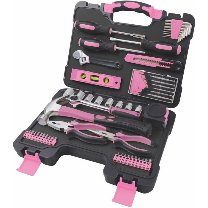 FIELDMANN - Tool Set - FDG 5010-53R - 53 Pieces - Pink - Women's Tools