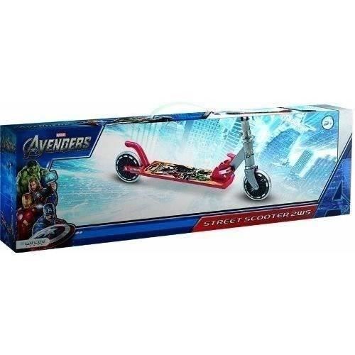 MARVEL 2-Wheel Scooter - Avengers - Foldable - Adjustable Handlebars - Red