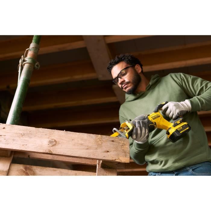 STANLEY FATMAX Cordless Reciprocating Saw - 18V - Brushless - SFMCS310B-XJ