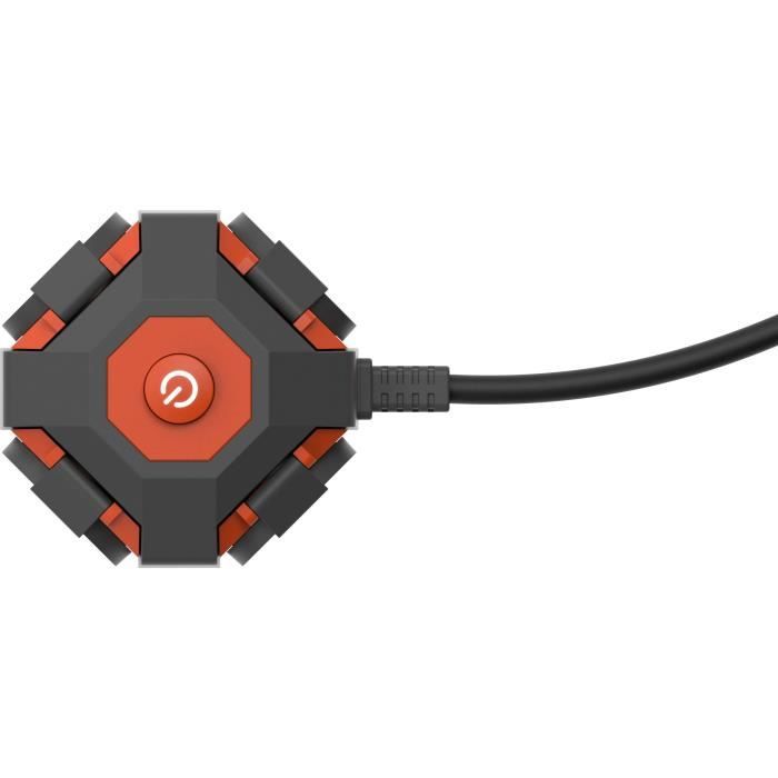 Power Globe - QUARX - IP44 - 4 sockets, switch, 3 m cable