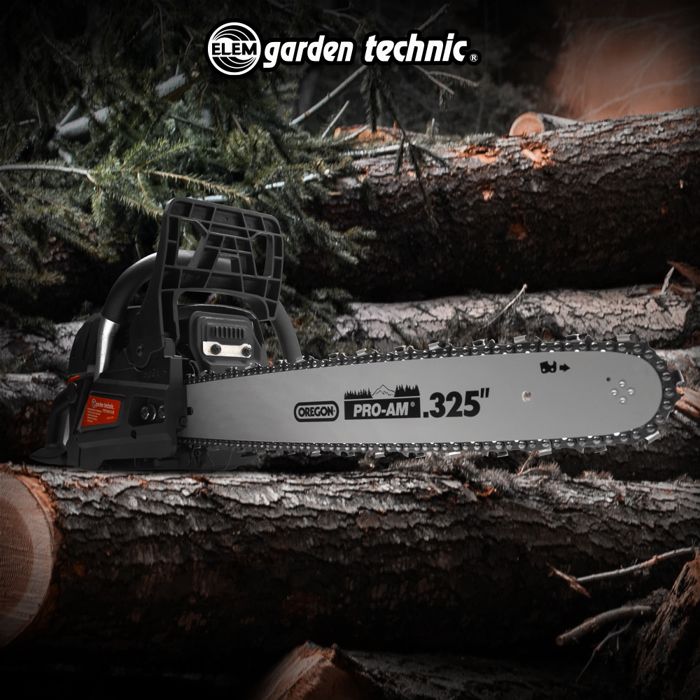 ELEM GARDEN Petrol Chainsaw - 58CC - 51.5 cm Oregon Bar - TRT5845OR