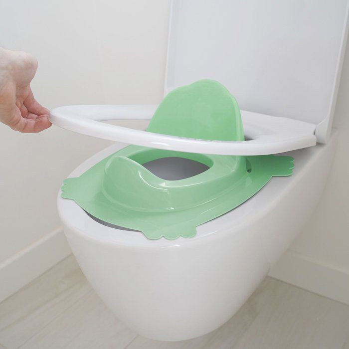 Luxury Toilet Seat Reducer, Celadon Green