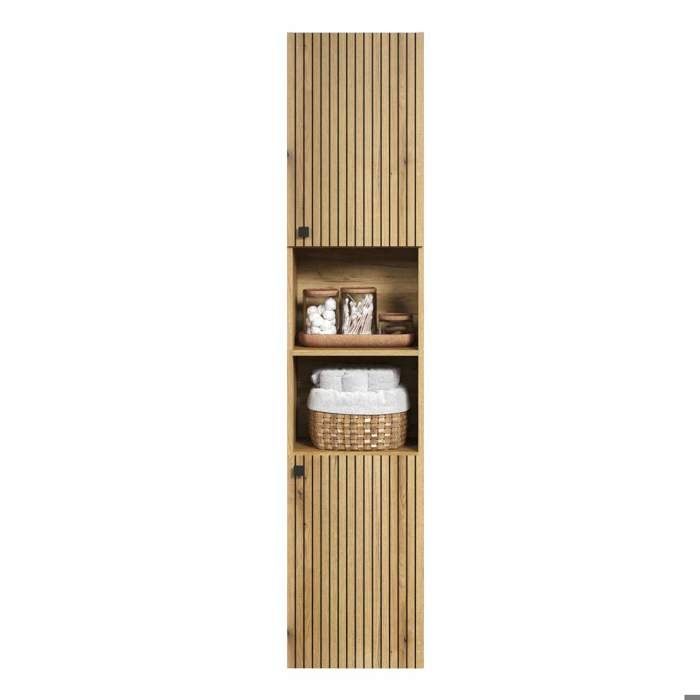 PURE BLISS Bathroom Column - Oak Decor - L40 x H186 x D31cm