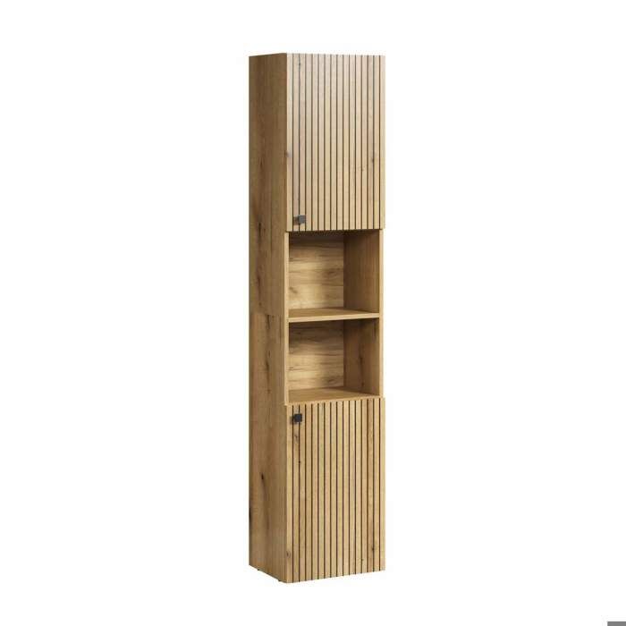 PURE BLISS Bathroom Column - Oak Decor - L40 x H186 x D31cm