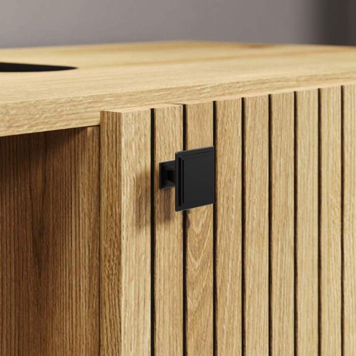 PURE BLISS Bathroom Column - Oak Decor - L40 x H186 x D31cm