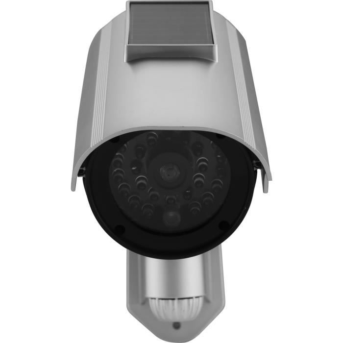 Dummy Solar Camera - LINK2HOME - Red Flash, Rechargeable Batteries, Durable ABS