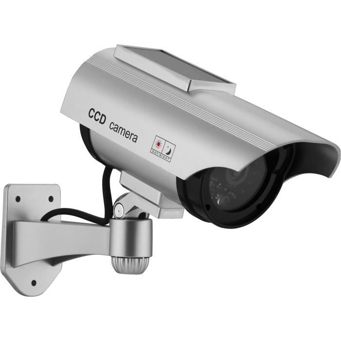 Dummy Solar Camera - LINK2HOME - Red Flash, Rechargeable Batteries, Durable ABS