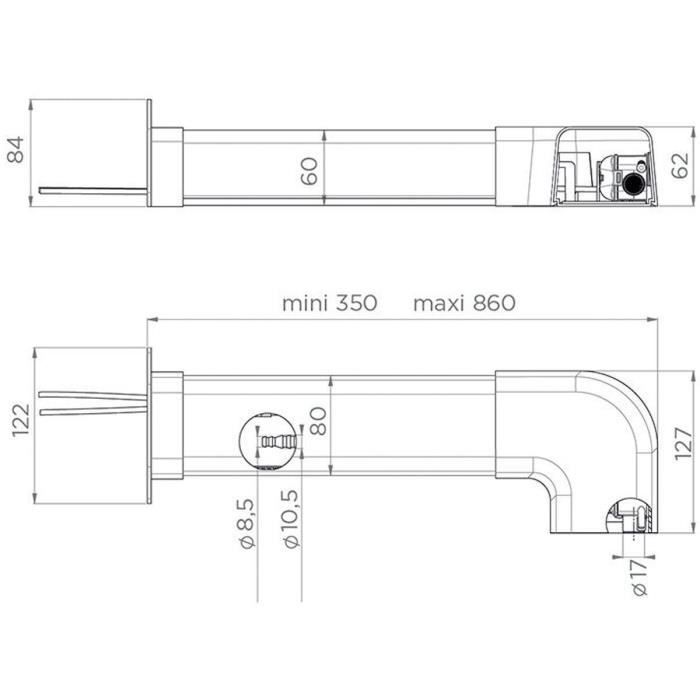 SFA Condensate Removal Pump - Sanicondens Clim Pack S - White Conduit - Complete Installation Kit - 21 dBA