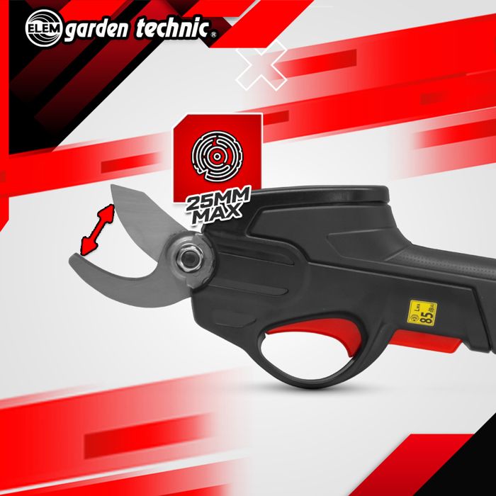 ELEM Rechargeable Pruning Shears - CS7.2VLI-24I - 7.2V Lithium