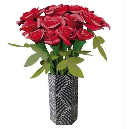 EDUCA - Creative Kit - Floral Art - Bouquet of Roses - Ages 14+