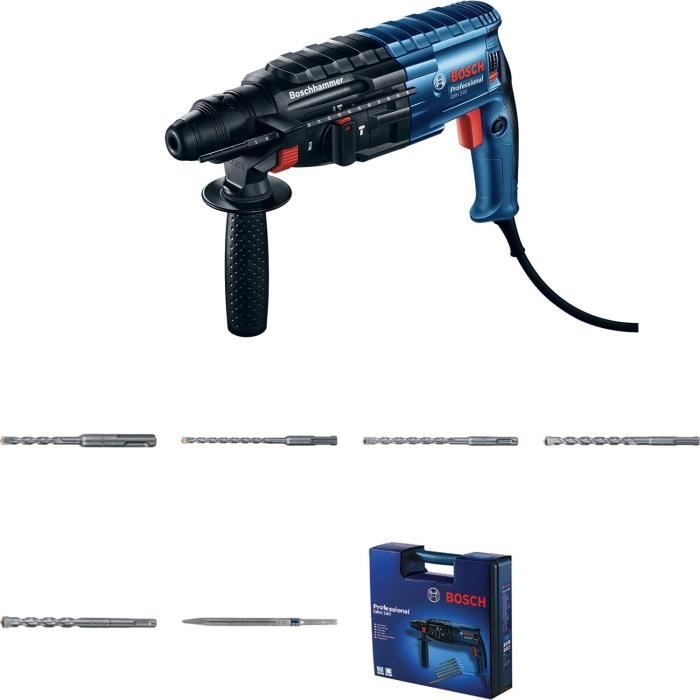 Bosch Professional Rotary Hammer GBH 240 790W with Drill Bit Set and Case