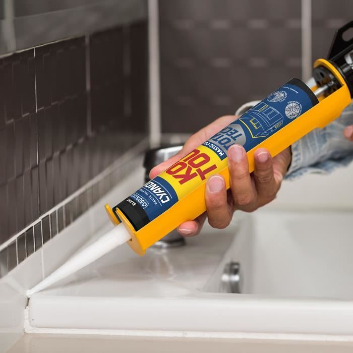 CYANOLIT Total tech White Adhesive - 290 ml Cartridge - Multi-material - Waterproof and Flexible