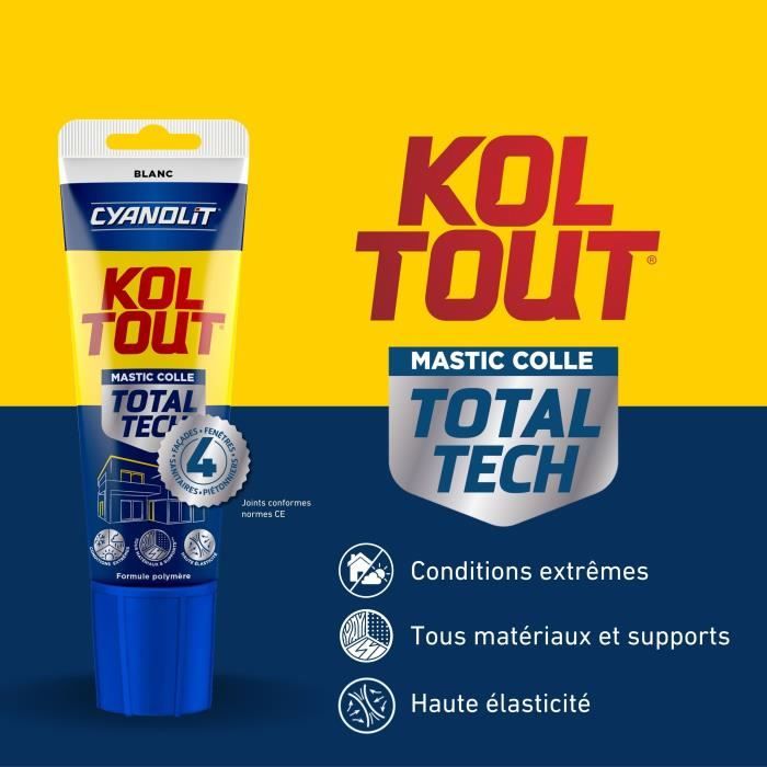 CYANOLIT Total tech White Adhesive - 125 ml Tube - Multipurpose - High Strength