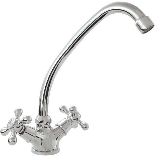 Beverly Kitchen Mixer Tap - ROUSSEAU - Retro Style - Water Saving - Without Pull-Out Spray