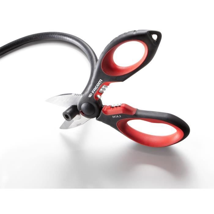 FACOM Electrician's Scissors - 841A.3PB - Powerful and Precise Cutting