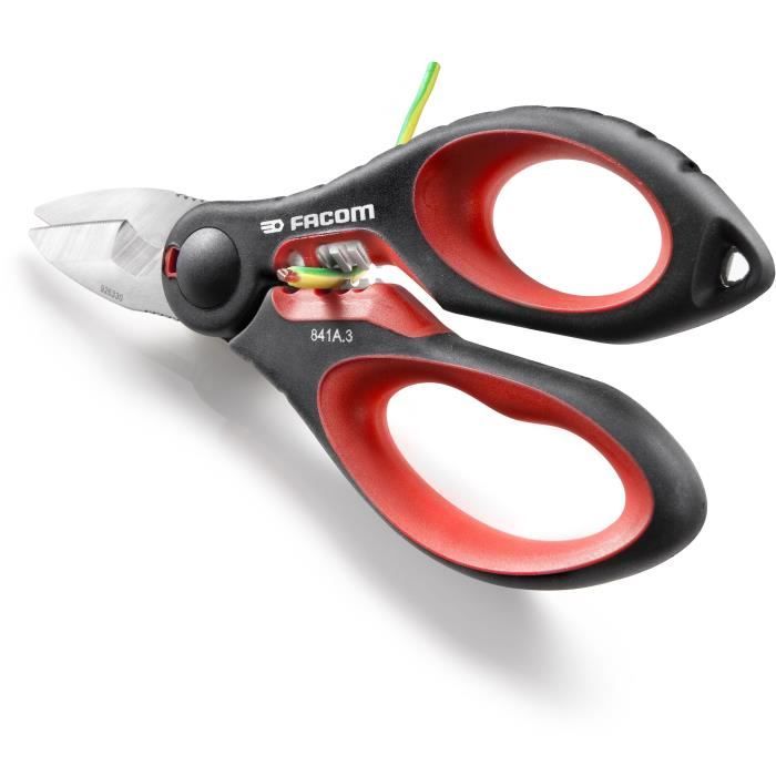 FACOM Electrician's Scissors - 841A.3PB - Powerful and Precise Cutting
