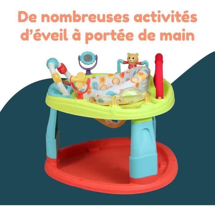 BAMBISOL Activity Base - 3 Seat Heights - Fun Activities - Multicolored