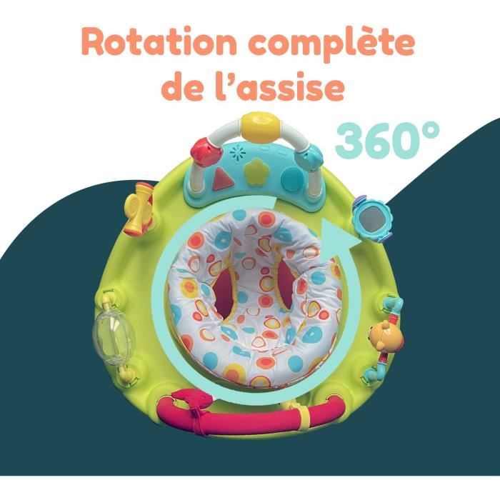 BAMBISOL Activity Base - 3 Seat Heights - Fun Activities - Multicolored