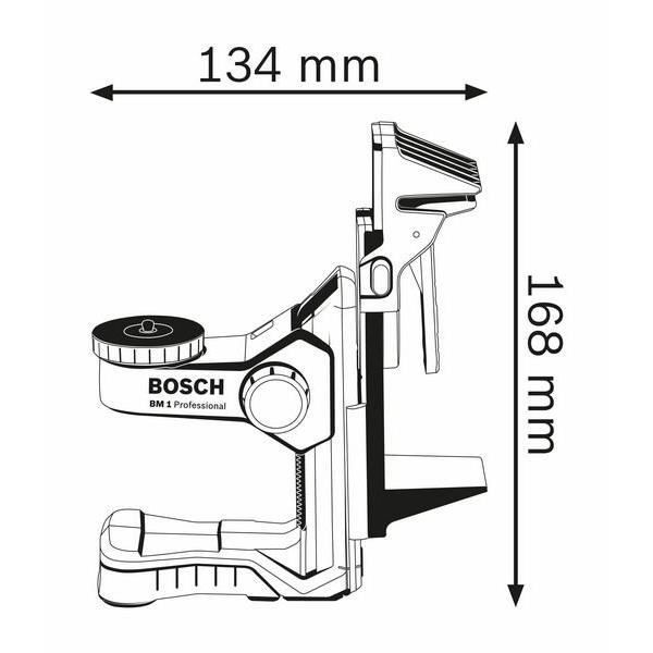 Bosch Professional BM1 Mount - Universal Solution for Line and Point Lasers with Multiple Mounting Options