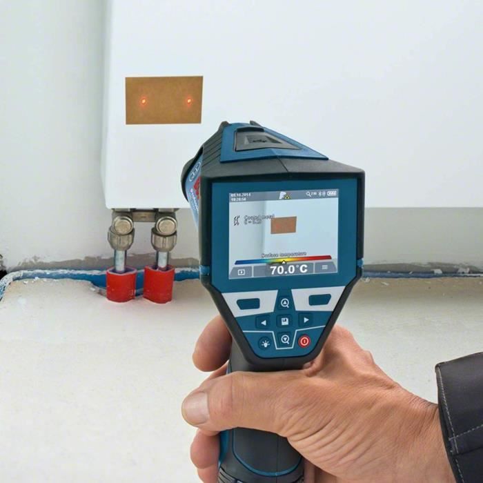 Bosch Professional GIS 1000 C Bluetooth Thermal Detector - with LED (without battery or charger) - 0601083308