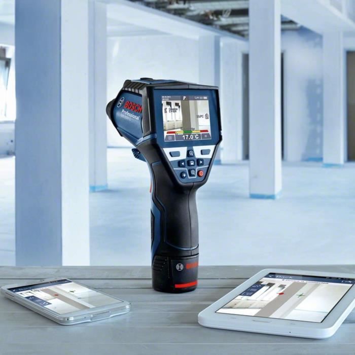 Bosch Professional GIS 1000 C Bluetooth Thermal Detector - with LED (without battery or charger) - 0601083308