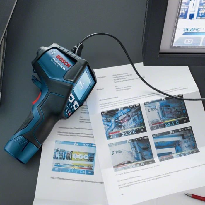 Bosch Professional GIS 1000 C Bluetooth Thermal Detector - with LED (without battery or charger) - 0601083308