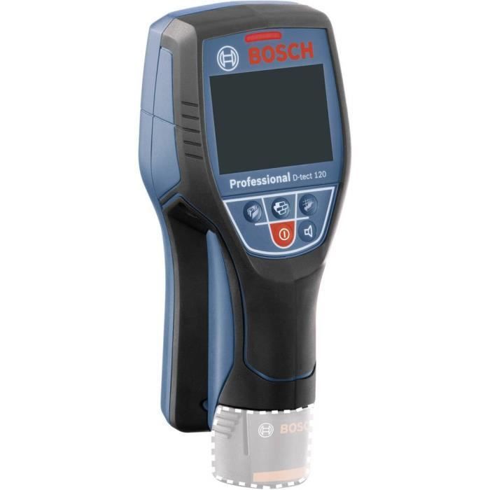 Bosch Professional D-Tect 120 Wall Detector, Max Depth 120 mm, Dual Power Source - 0601081308