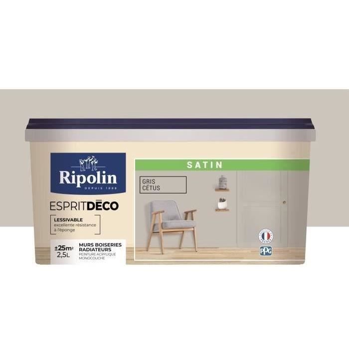 RIPOLIN Ultra Covering Satin Color Paint Cetus Gray