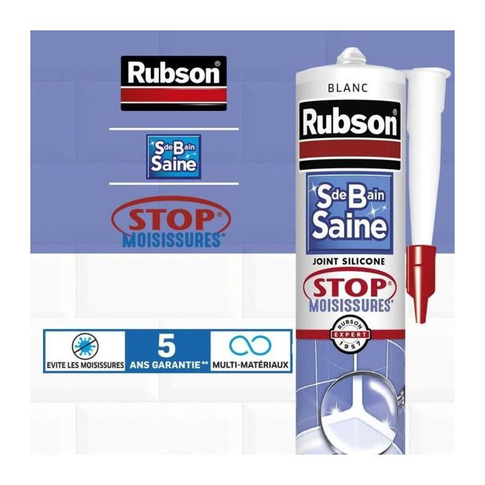 STOP MOLD Anti-Mold Silicone Sealant - White Bathroom - Cartridge